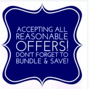 Make offers- eager to sell! 3 items is an auto 15% discount( combined shipping)